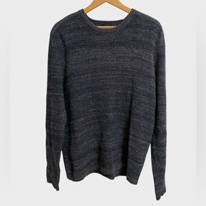 Michael Kors Men's Charcoal Melange Crewneck Sweater Size XL Textured Wool Blend